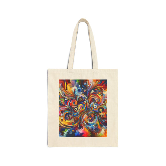 Crazy Color Cotton Canvas Tote Bag