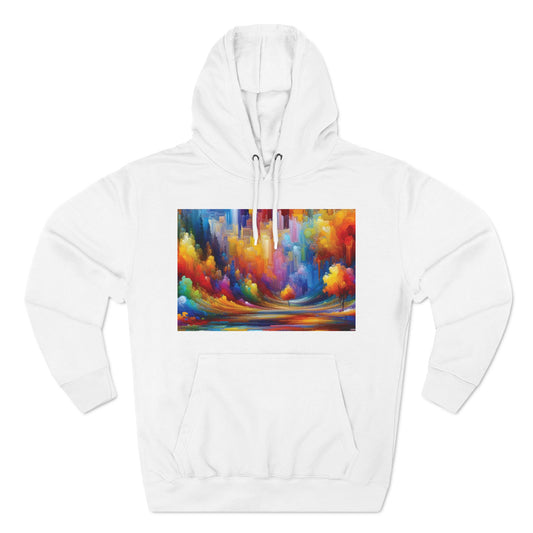 Three-Panel Fleece Hoodie